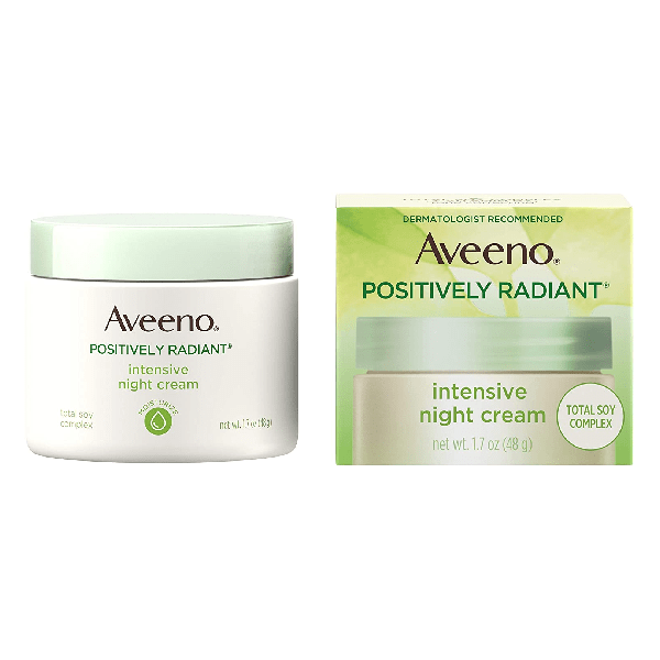 Aveeno Positively Radiant Intensive Night Cream With Vitamin B3 48g