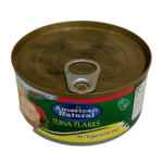 American Natural Tuna Flackes In Vegetable Oil 185g