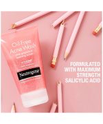 Neutrogena Oil-Free Acne Wash Pink Grapefruit Foaming Scrub 198ml - Image 2