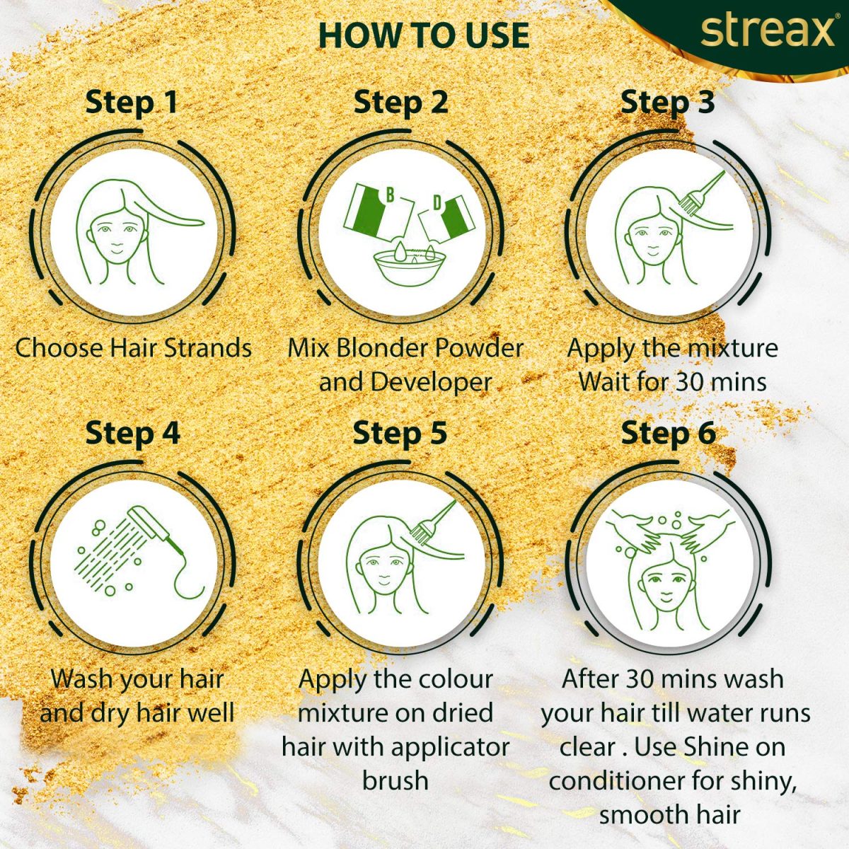 Streax Ultralights Highlighting Kit for Women & Men 120ml - Image 3