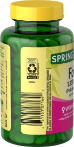 Spring Valley Folate - Folic Acid 800mcg 400 Tablets - Image 2