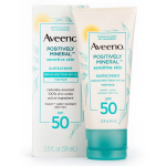Aveeno Positively Mineral SPF 50 Face Sensitive Skin Sunscreen Lotion 59ml
