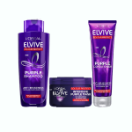 L'Oreal Elvive Colour Protect Anti-Brassiness Purple Shampoo, Conditioner  & Mask