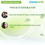 Mamaearth onion hair serum with onion & biotin for strong, frizz-free hair 100ml - Image 2