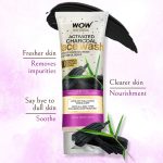 WOW Activated Charcoal Face Wash-100ml - Image 2