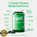 Goli Nutrition Fruit Blend Super Greens 60 Gummies - Image 2