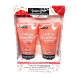 Neutrogena Oil Free Acne Wash Pink Grapefruit Foaming Scrub 6.7 oz (2 pack)