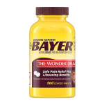 BAYER ASPIRIN THE WONDER DRUG 325MG 500 Coated Tablets