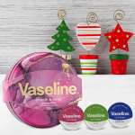 Vaseline Rosy, Original & Aloe Lip Therapy Selection 3pcs Gift Tin Set For Her