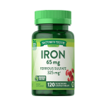 Nature's Truth Iron 65mg Ferrous Sulfate 325mg 120 Tablets