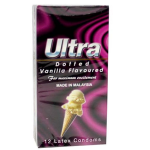 Ultra Dotted Vanilla Flavoured-12 Latex Condom