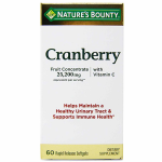 Nature's Bounty Cranberry Vitamin C-60 Soft Gels