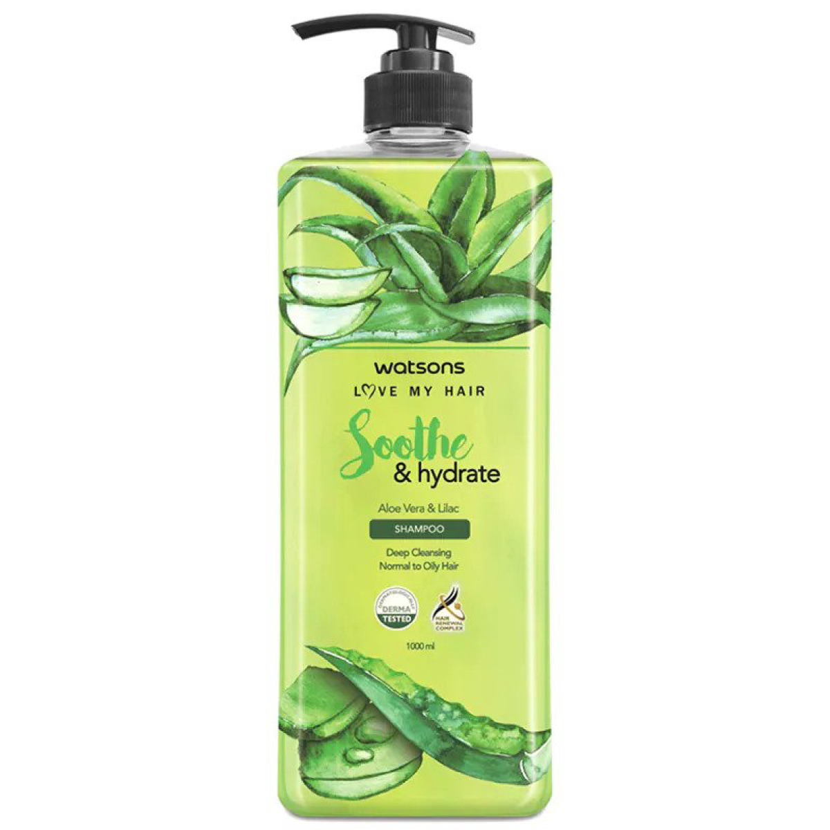 Watsons Aloe Vera&Lilac Shampoo 1000ml. - Image 1