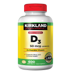 Kirkland Signature Vitamin D3 2000IU 600 Capsules