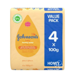 Johnson's Baby Honey Soap 4x100g