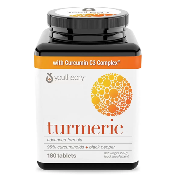 Youtheory Turmeric Advanced Formula 180 Tablets