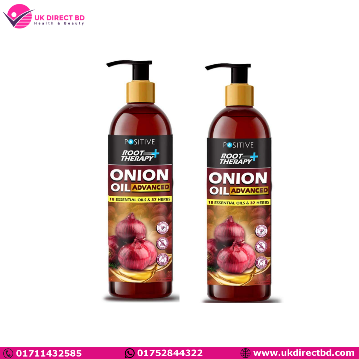 Positive Root Therapy Onion Oil 200 ml - Image 1