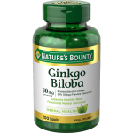 Natures Bounty Ginkgo Biloba 60mg 200 Capsules