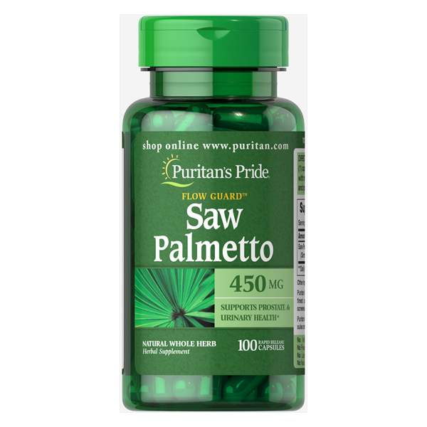 Puritan’s Pride Saw Palmetto 450mg100 Capsules