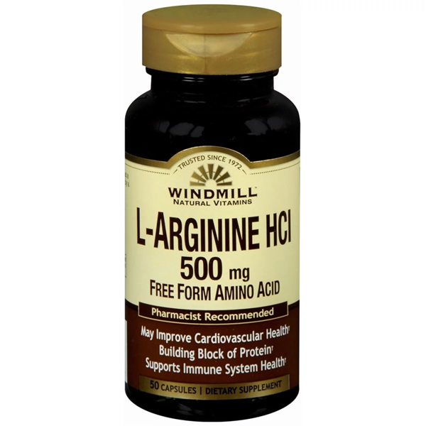 Windmill L-Arginine HCI 500 mg 50 capsules