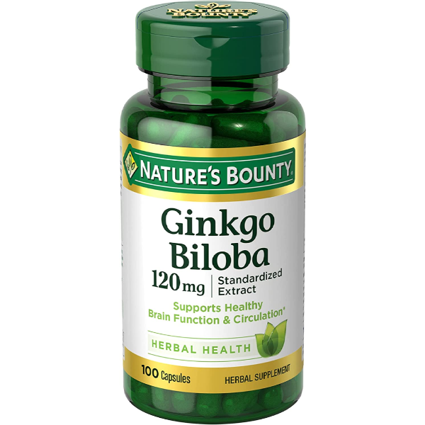 Nature's Bounty Ginkgo Biloba120mg 100 Capsules