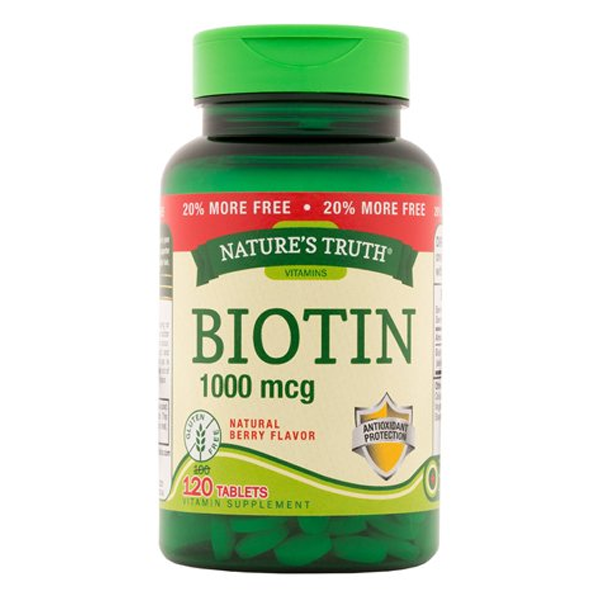 Nature's Truth Biotin 1000mcg 120 Tablets