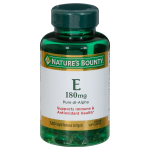 Nature's Bounty E 180mg Pure DI-Alpha Softgels 120 Count
