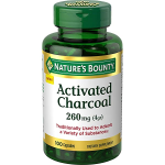 Nature's Bounty Activated Charcoal 260mg 100 Capsules