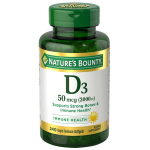 Nature's Bounty Vitamin D3 50mcg 240 Softgels