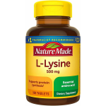Nature Made L-Lysine Tablets 500mg 100 Tablets