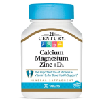 21st Century Calcium Magnesium Zinc + D3 - 90 Tablets