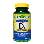 Spring Valley Quick Dissolve Vitamin D3 125mcg (5000 IU) 90 Tablets