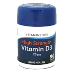 Vitaminstore High Strength Vitamin D3 25ug Tablets 90’s