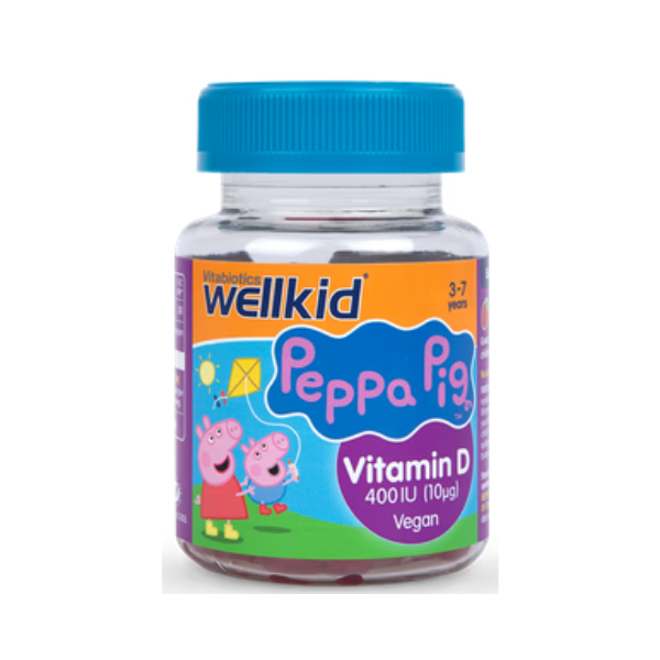1 (13) Vitabiotics Wellkid Peppa Pig Vitamin D Strawberry Flavour 400iu 30 Jellies - Image 1
