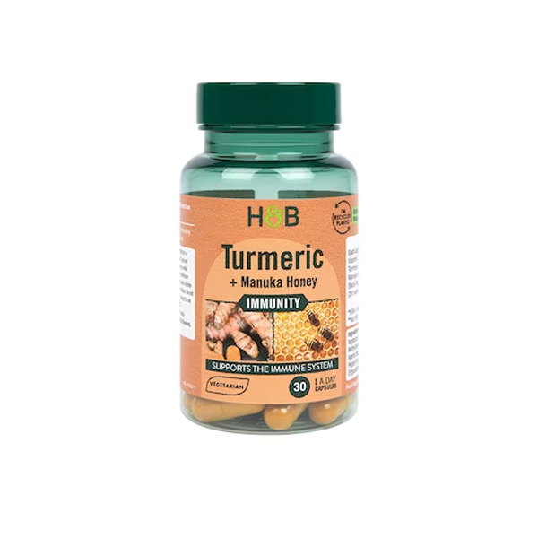 Holland & Barrett Turmeric + Manuka Honey 30 Capsules