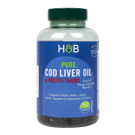 Holland & Barrett Pure Cod Liver Oil & Multivitamins 500mg 180 Capsules