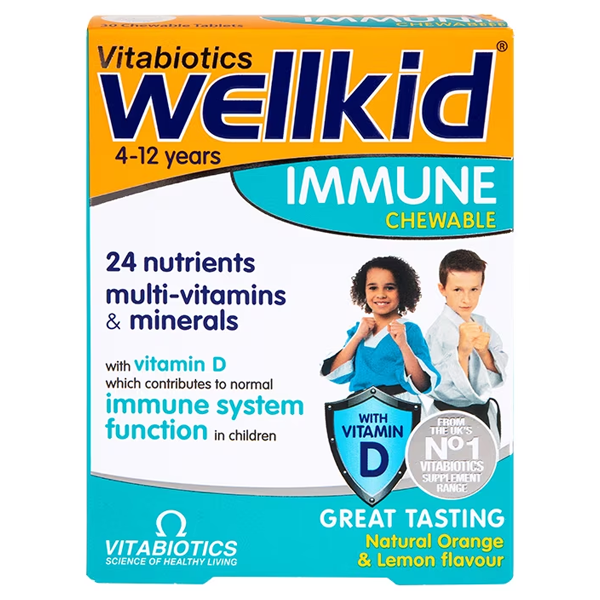 Vitabiotics Wellkid Immune 30 Chewables
