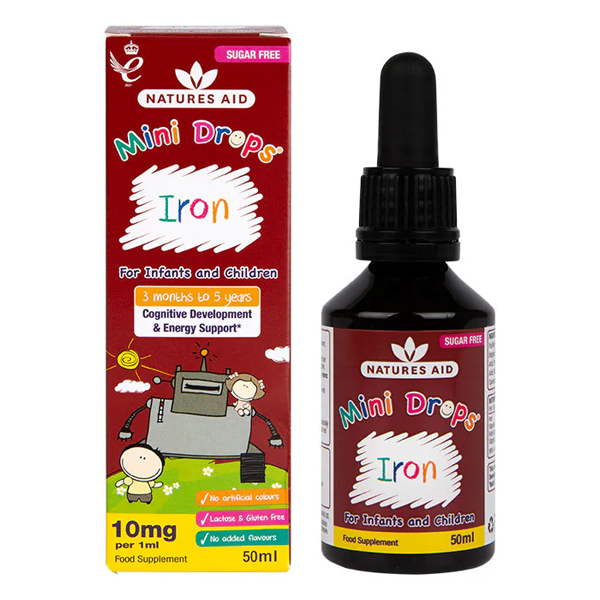 Natures Aid Mini Drops Iron for Infants and Children 50ml
