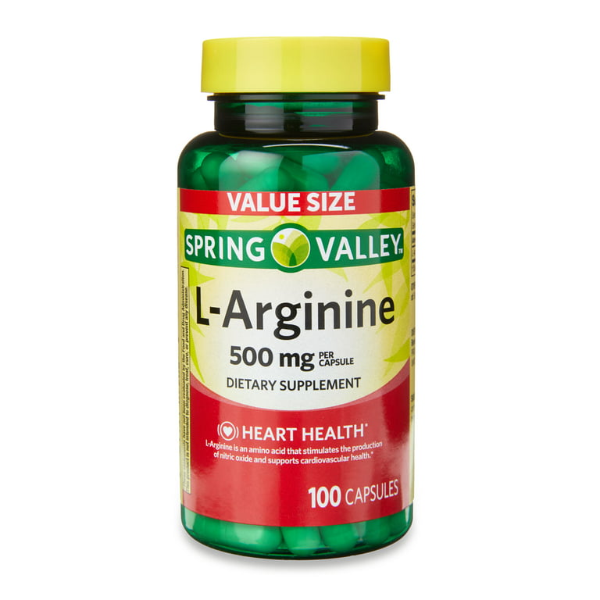 Spring Valley L-Arginine Capsules 500mg 100 Capsules