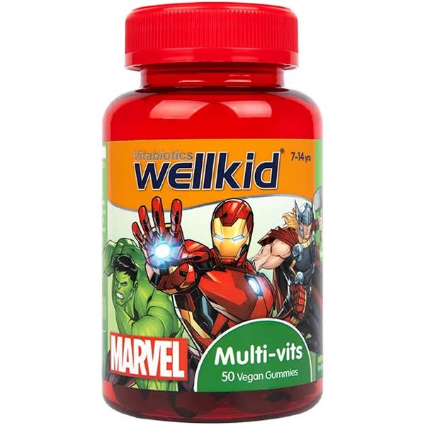 Vitabiotics Wellkid Marvel Multi-Vitamin 7-14 years 50 Vegan Soft Jellies