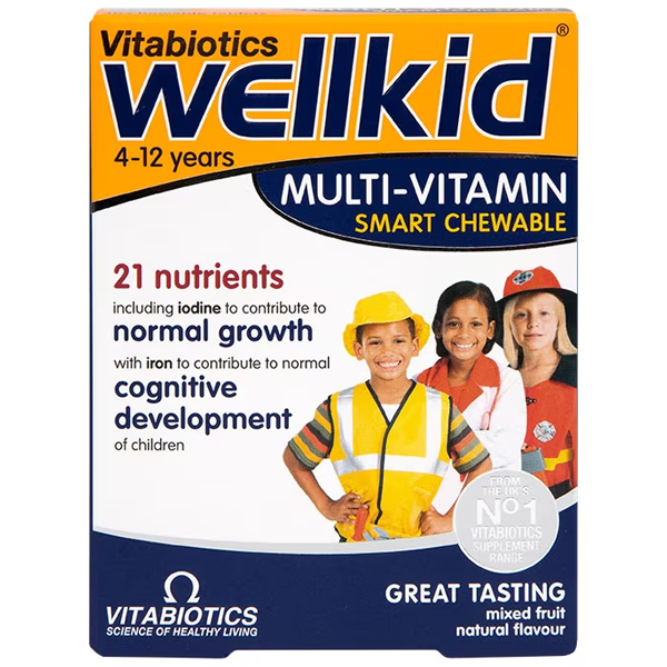Vitabiotics Wellkid Multi-Vitamin Chewables 30 Tablets