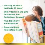 Nature's Bounty Immune 24 Vitamin C, D & Zinc for Immune Support 1000mg 50 Softgels - Image 2