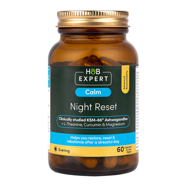 H&B Expert Calm Night Reset KSM Ashwagandha 60 Capsules