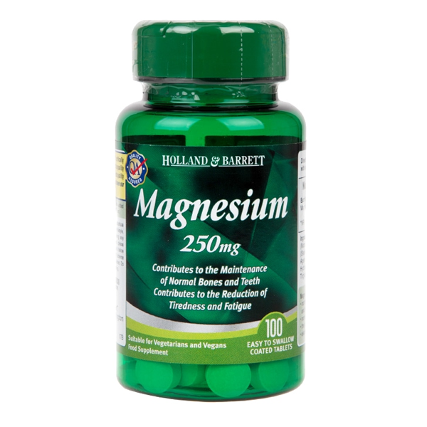 Holland & Barrett Magnesium 100 Tablets 250mg