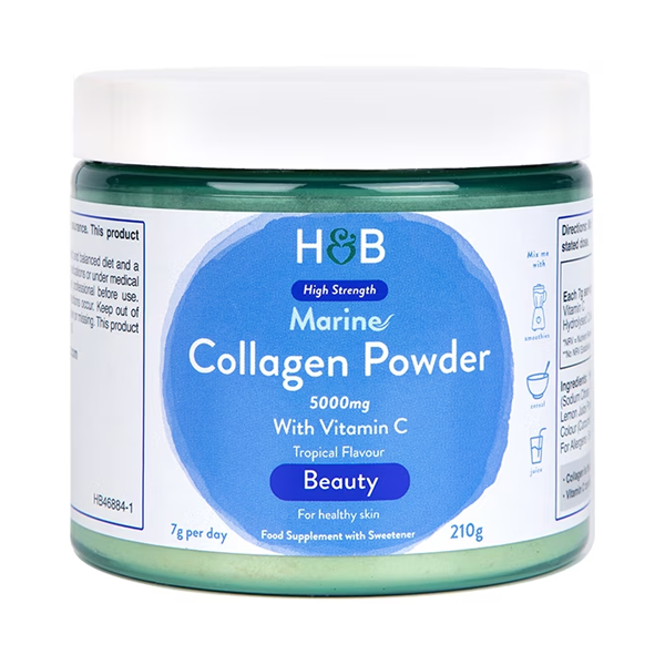 Holland & Barrett Marine Collagen Tropical Flavoured Powder 5000mg 210g