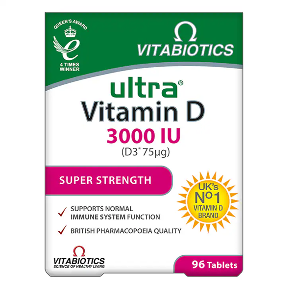 Vitabiotics Ultra Vitamin D 3000IU 96 Tablets
