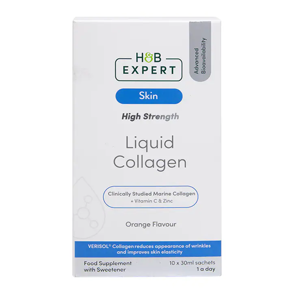 H&B Expert Marine Collagen Orange Liquid 10 Sachets