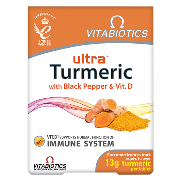 Vitabiotics Ultra Turmeric with Black Pepper & Vitamin D 60 Tablets
