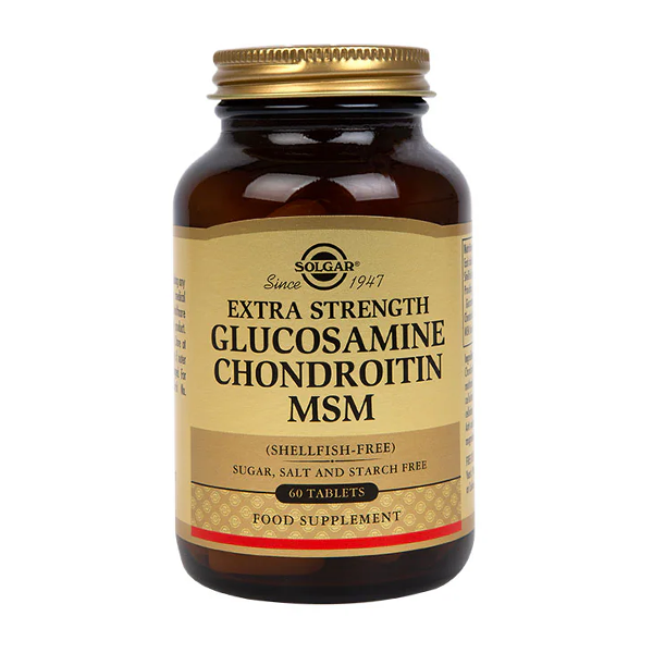 Solgar Extra Strength Glucosamine Chondroitin MSM 60 Tablets