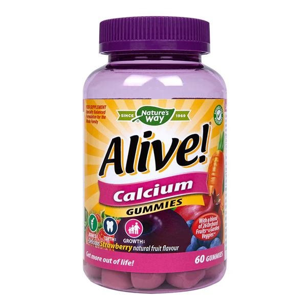 Nature's Way Alive! Calcium Soft Jells 60 Chewable Jells